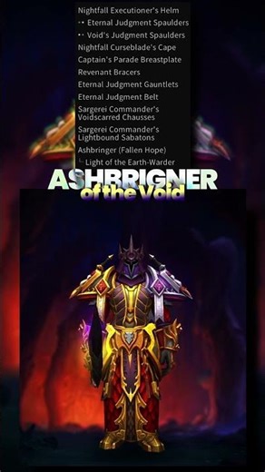 A Paladin Consumed by the Void #worldofwarcraft #midnight #transmog #paladin #retribution #void