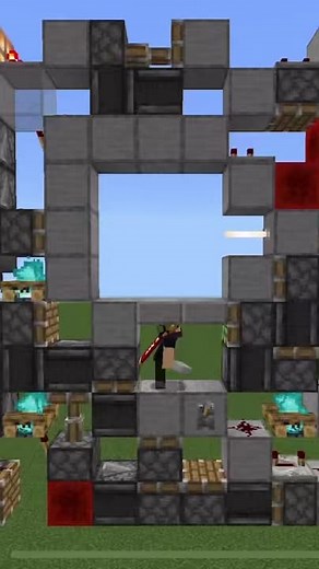 Build a 3x3 Redstone Door in Minecraft Bedrock