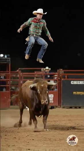 Thrown Into the Sky! Cowboy’s Wild Ride Ends in Dust 💥 #shorts