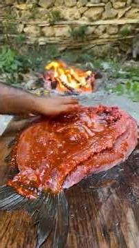 Rustic Outdoor Fish Cooking Experience #streetfood #delicious #foodie #foodlovers #outdoorcooking