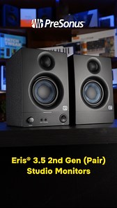 The best-selling @presonus Eris 3.5 2nd gen studio monitors deliver studio-quality sound with a sleek design, Standby mode, tuning controls, and versatile connectivity options included. The Eris 3.5 2nd gen packs powerful low-end punch and expressive, articulate highs for a sound that’s big, bold, and balanced. DM us to know more. #presonus #eris #studiomonitors #music #audio #recording #gaming #video #editing #production #theinventory | The Inventory