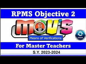 MOV's for RPMS Objective 2 for Master Teachers:Evaluate Strategies on Literacy & Numeracy SY2023-'24