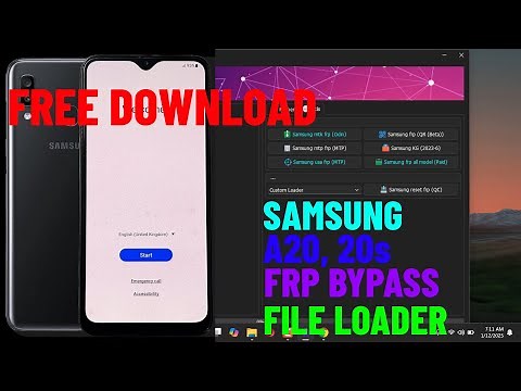 Samsung A20, A20s FRP Bypass Qualcomm File Loader Galaxy A20s, A20 FRP Bypass with EDL cable 2025