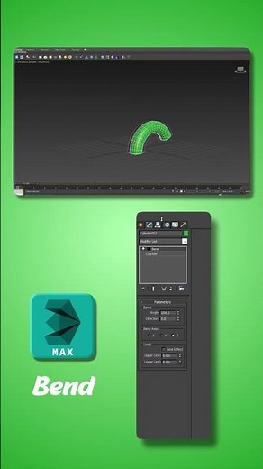 طريقة استخدام Modifier Bend في 3ds Max بطريقة سهلة وسريعة