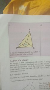 Excircle of a triangleWe learned to draw circumcircles and inc... | Filo