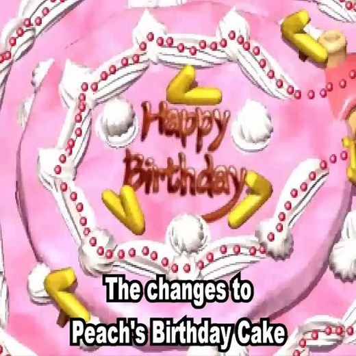 The Changes To Peach's Birthday Cake In Mario Party Superstars! #marioparty