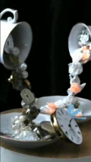 Floating Teacups. Art and Craft Ideas for gifts. Easy for beginners