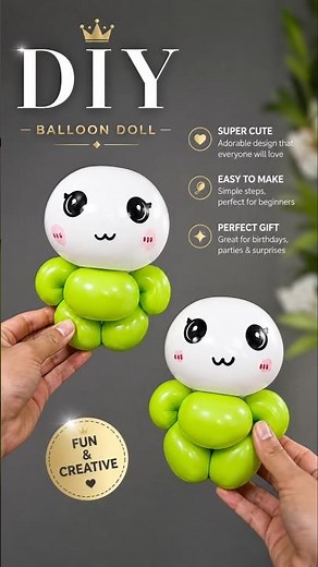Balloon alien Doll #diy #craftideas
