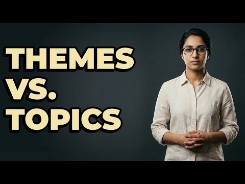 How Do Literary Themes Compare With General Subjects Or Topics?