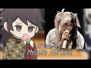 Hashira react to giyuu as Melanie Martinez || Demon slayer Gacha club || Giyuu angst