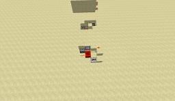 Minecraft - Hidden Redstone Switch in a Flat Surface Minecraft Map
