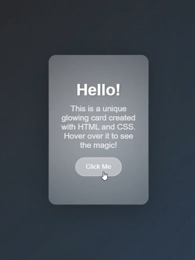Create an Animated Card Using HTML and CSS
