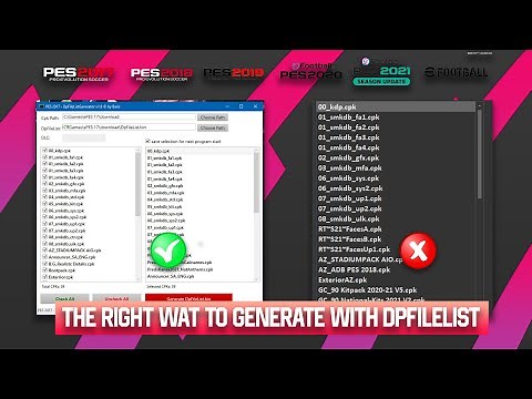THE RIGHT WAY TO GENERATE WITH DPFILELISTGENERATOR TO AVOID BLACK SCREEN & BUGS