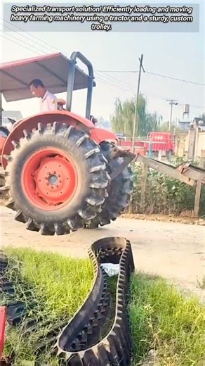 Smart Way to Move Heavy Harvester!