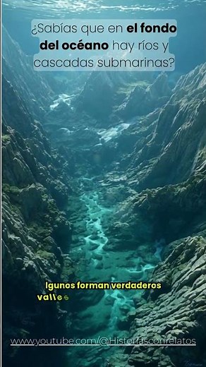 Did you know that at the bottom of the ocean there are underwater rivers and waterfalls?