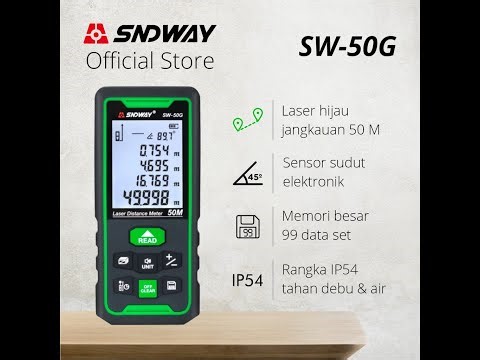 SNDWAY Digital Green Laser Meter 50/70/100 Meters SW-50/70/100G Outdoor Green Laser