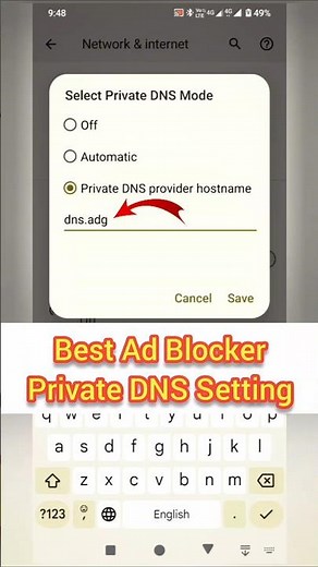 Best Ad Blocker Private DNS Settings for Android Phone 📱Ad Blocker DNS Settings 📣 DNS Settings 🚨 DNS