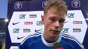 VIDEO. 32e de finale - Lucas Hogsberg : "Les matches de Coupe sont toujours difficiles" - Coupe de France de football