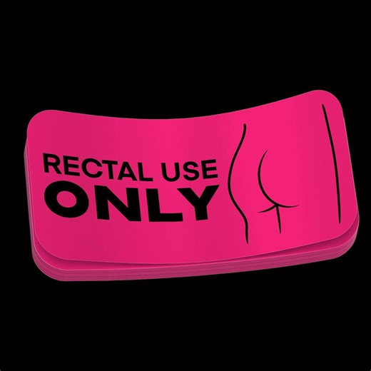 Rectal Use Only Sticker, Funny Medical Humor Vinyl Decal, Sarcastic Pharmacy Label Sticker, Waterproof Laptop Tumbler Sticker, Gag Gift - Etsy
