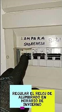 How to program an old ORBIS INCA electrical panel clock to winter time. #electricity