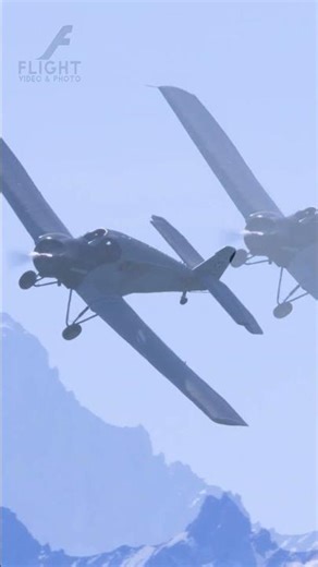 EPIC REVEAL! ✈️ Junkers F13 Formation over the Alps [RAW SOUND] #short #shorts