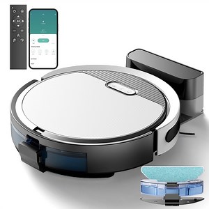 Robot Vacuum Cleaner, with App/Remote Control, 120 Min Runtime, Self-Charging, Great for Pet Hair