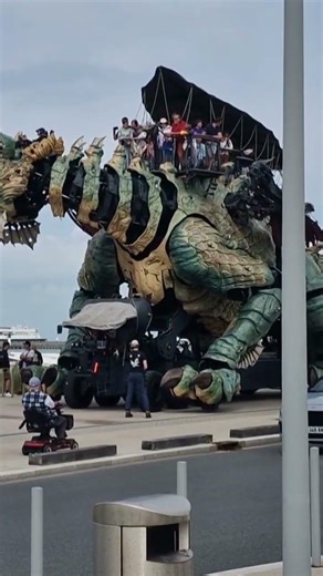 dragon on French beach