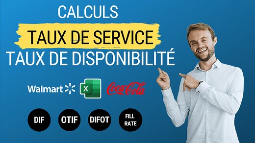 Taux De Service - Taux De Disponibilité : Calcul Sur Excel