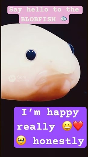 Baby Blobfish’s Weirdly Cute Journey 😭🐡 | Deep Sea Glow-Up!