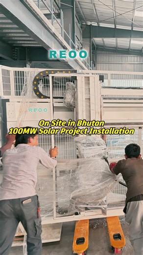 100MW Solar Project in Bhutan 🇧🇹 | Full PV Production Line & On-Site Installation by REOO