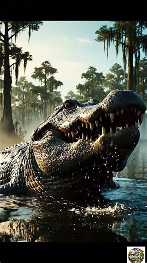 Alligators Outlived the Dinosaurs 🐊#Shorts #Alligator #AmericanWildlife