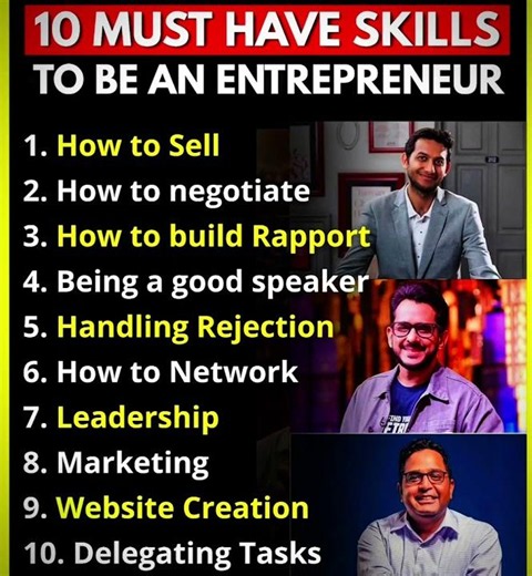 💪💼💶🔥🔥📌📌10 Must Have Skills To Be An Entrepreneur 🚀 | Business Success Skills📌📌💼💶🔥🔥📌