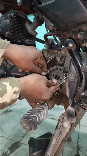 Fix Chain Noise? Install Front Sprocket Correctly✅ #Motorcycle#BikeRepair#bike #DIYRepair#BikeFix
