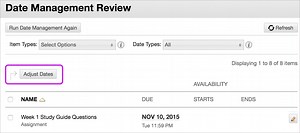 Adjust all due dates for a course on Blackboard automatically! (for Faculty) - CUNY Graduate School of Public Health & Health Policy