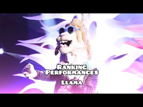 RANKING| Llama's Performances| The Masked Singer US| SEASON 3