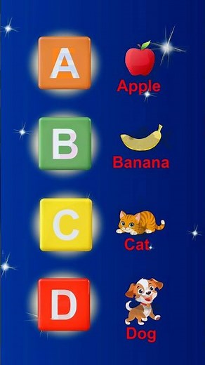 🍎 ABC Words Song (A-H) | Alphabet & Phonics
