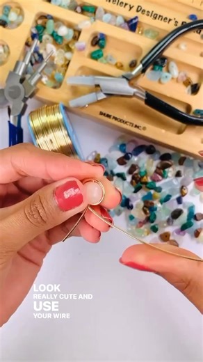 10K views · 81 reactions | How to make a wire wrapped earrings 殺 #diyjewelry #diyjewelrymaking #jewelrymakingsupplies #jewelrymaking #wirewrappedearrings #wirejewelry | Thebeadbazaar | Facebook