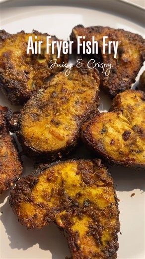 Juiciest Air Fryer Fish Fry Ever..!Crispy & Tasty in Minutes 🐟 | #shorts #airfryerrecipes #fishfry