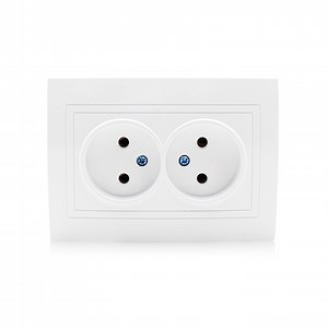 [Hot Item] 16A Double 2 Pin European Wall Electrical Power Socket