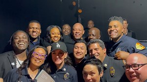 Dr. Dre Makes First Responders' Night With Grammys Meet And Greet