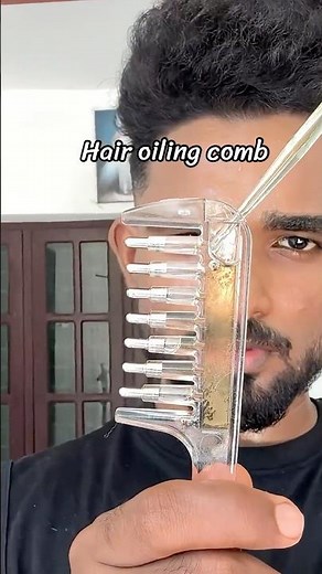 Hair Oil Applicator Comb | Scalp Massager & Oil Dispenser