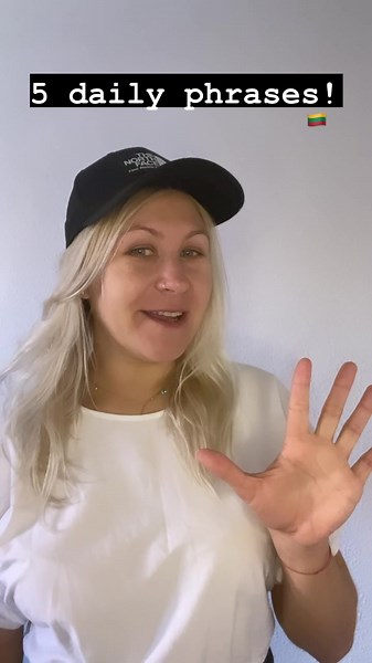 Hey hey hey! It’s Fridayyyy! Today I am bringing 5Lithuanian daily phrases that might be useful on day to day basis. 😉 🇱🇹5 kasdieniniai sakinukai! 🙃 IG: Lithuanian_with_Marta . . . #learnlithuanian #lithuanianwithmarta #speaklithuanian #lithuanianvocabulary #lithuanianwords #lithuanianforforeigners #easylithuanian #bilingual #learnlanguages #language #teach