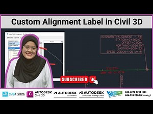 Custom Alignment Label in Autodesk Civil 3D