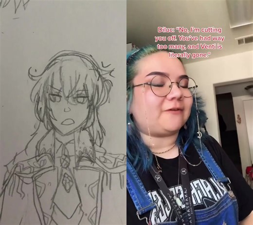 #duet with @smallestkyle I SAW THIS AND I HAD TO- THE TRANSITIONS MAY SUCK BUT MY OK ART MAKES UP FOR IT IG #genshinimpact #genshin #venti #diluc