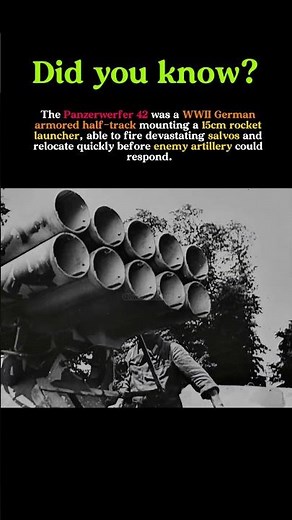 Panzerwerfer 42: Germany’s Armored Rocket Launcher of World War II
