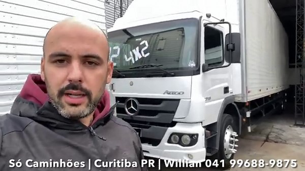 CAMINHÃO BAÚ 11 METROS MB ATEGO 1917 4X2 TOCO 2012 BAIXO KM │ À VENDA │ SÓ CAMINHÕES │ CURITIBA PR