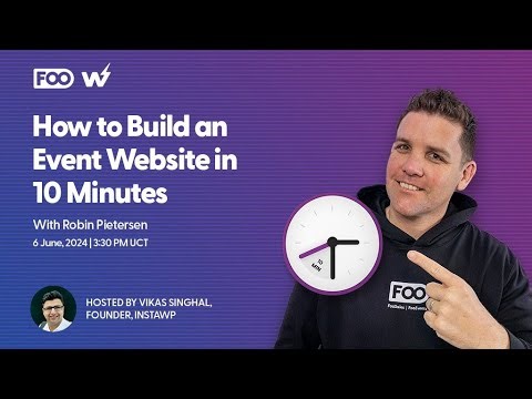 How to Build an Event Website in 10 Minutes?