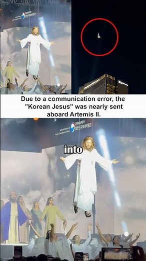 Korean Jesus Ascension Goes Viral After Actor Lifted ‘To the Moon’ 😳