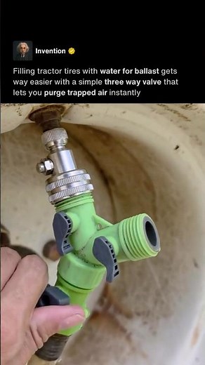 Tractor Tire Filling Trick That Saves Time 🚜