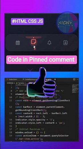 🚀 Build Amazing Navbar Design: HTML, CSS & JavaScript Tutorial #coding #webdesign #htmlcssjs #shorts